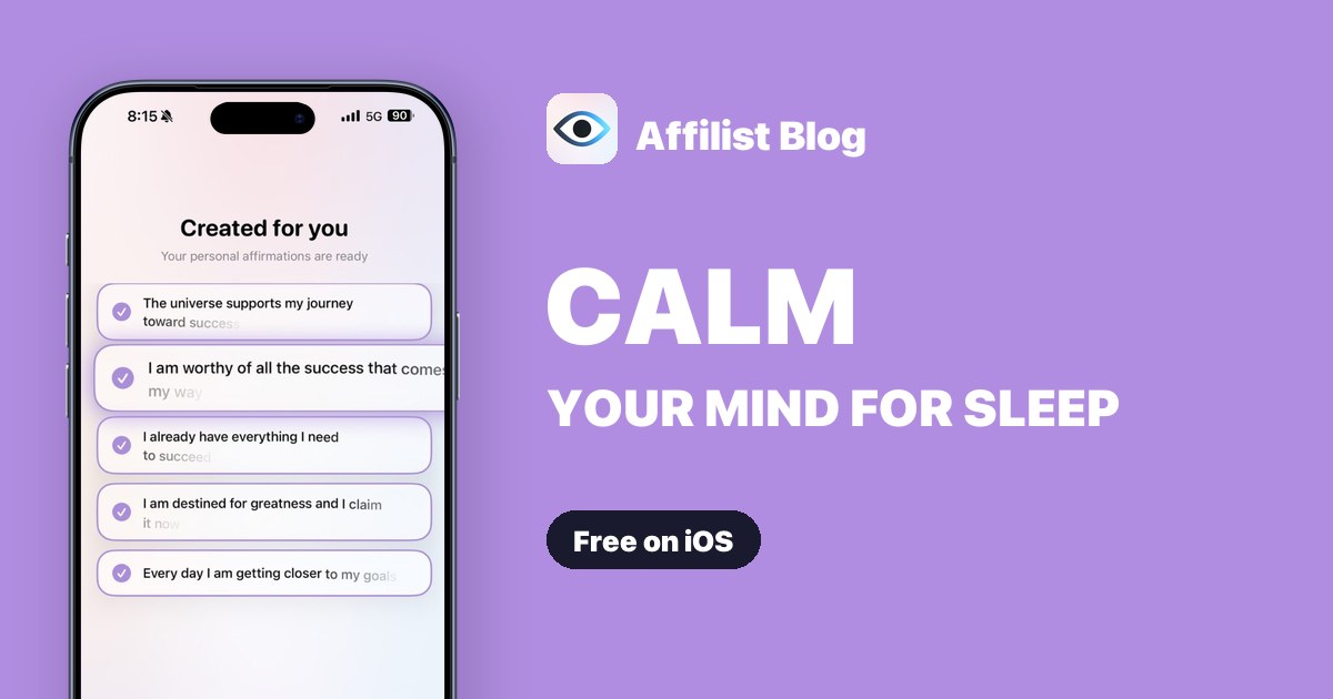 Calming affirmations for sleep — Affilist