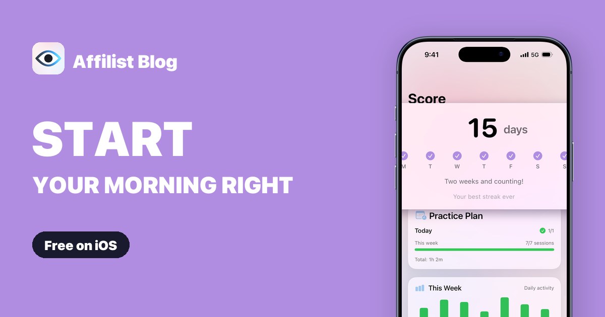 Morning affirmation routine — Affilist